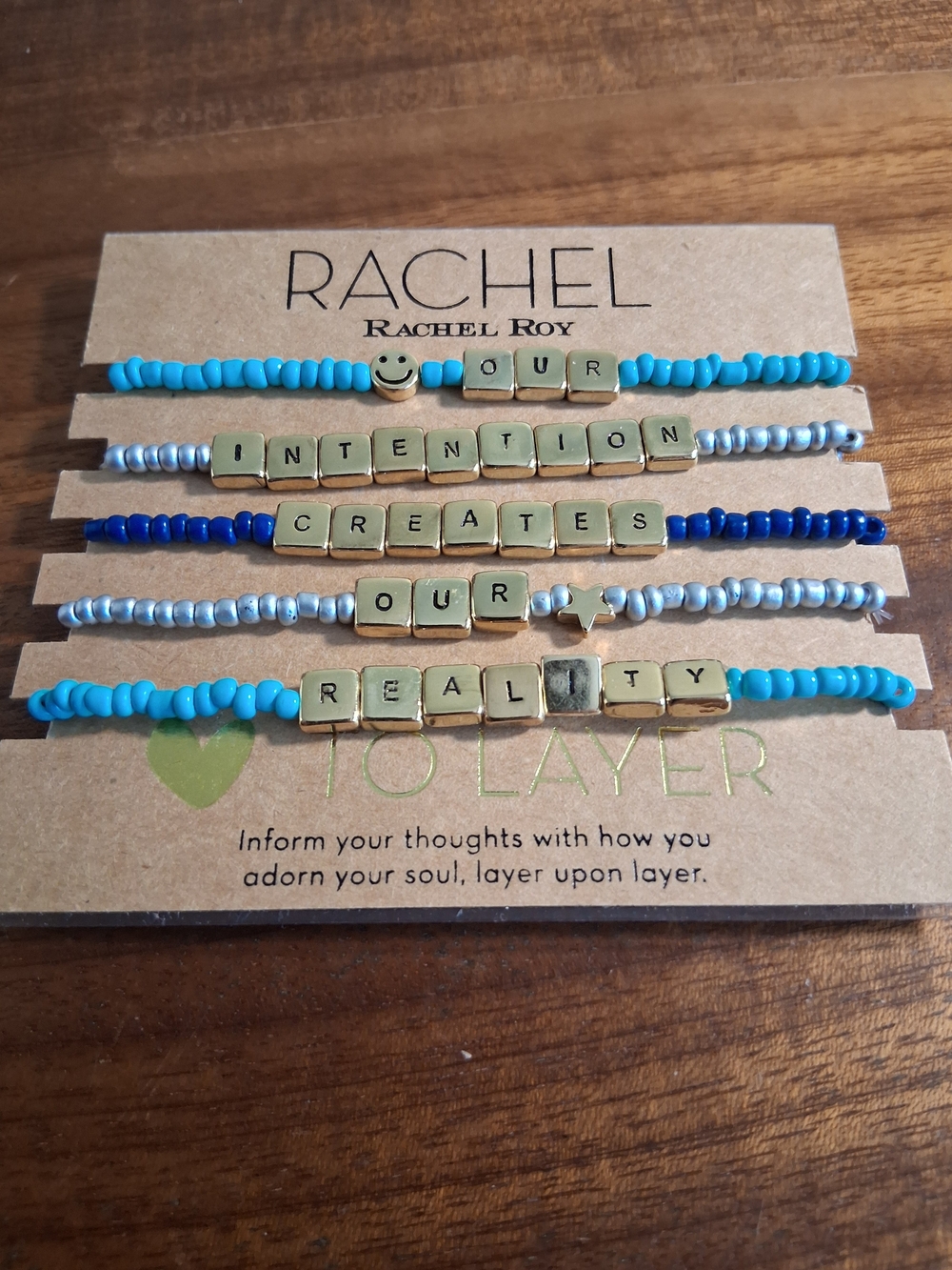 Rachel Roy "Love To Layer" Beaded Stretch Bracelet Set